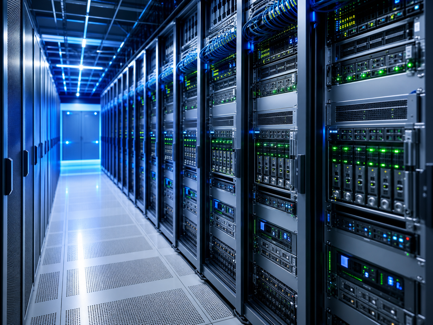 Bare metal server racks in a data center