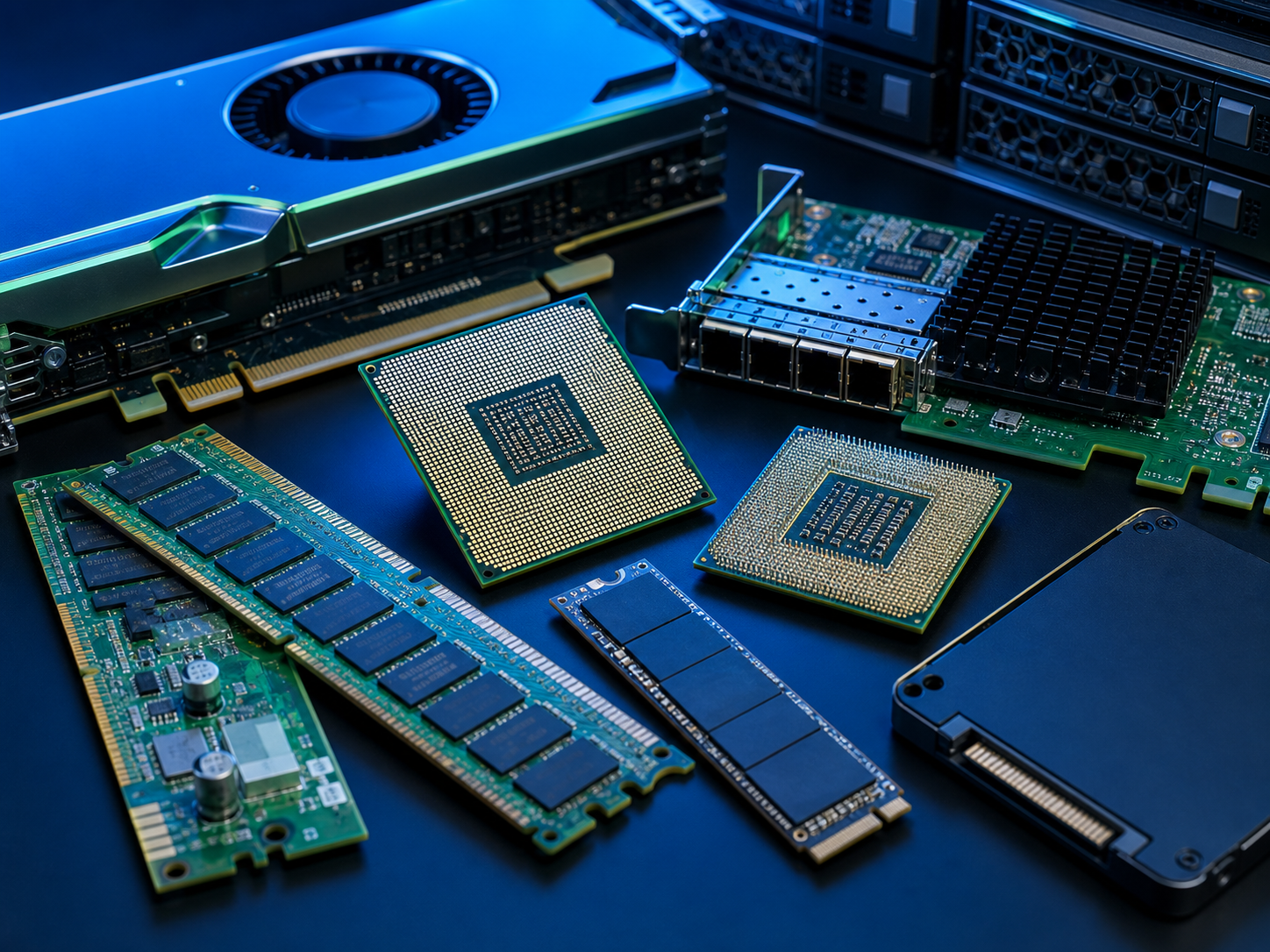 Server core components and circuit boards